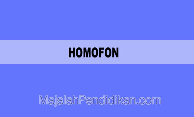 Homofon