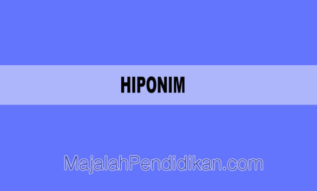 hiponim